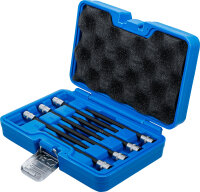 Bit-Einsatz-Sortiment | Antrieb Innenvierkant 6,3 mm (1/4") | T-Profil (für Torx) mit Kugelkopf T10 - T40 | 7-tlg.
