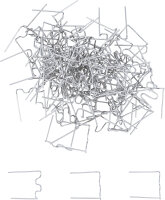 Reparatur-Klammern | W-Form | Ø 0,6 mm | 100-tlg.