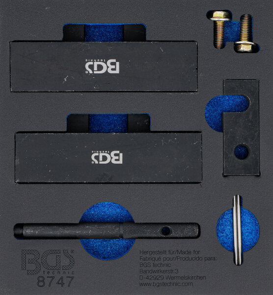 Werkstattwageneinlage 1/6: Motor-Einstellwerkzeug-Satz | für BMW M42, M50