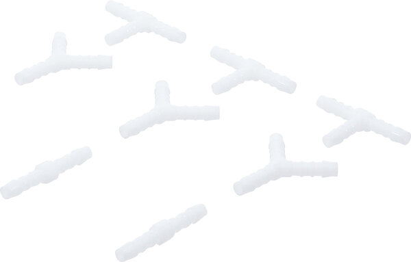 Schlauchverbinder-Sortimente | kraftstoffbeständig | 6 mm | 8 tlg.