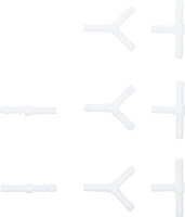 Schlauchverbinder-Sortimente | kraftstoffbeständig | 6 mm | 8 tlg.