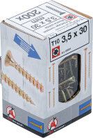 Mehrzweckschrauben | T-Profil (für Torx) T10 | 3,5 x 30 mm | 200 Stück