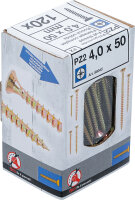 Mehrzweckschrauben | Kreuzschlitz PZ2 | 4,0 x 50 mm | 120 Stück