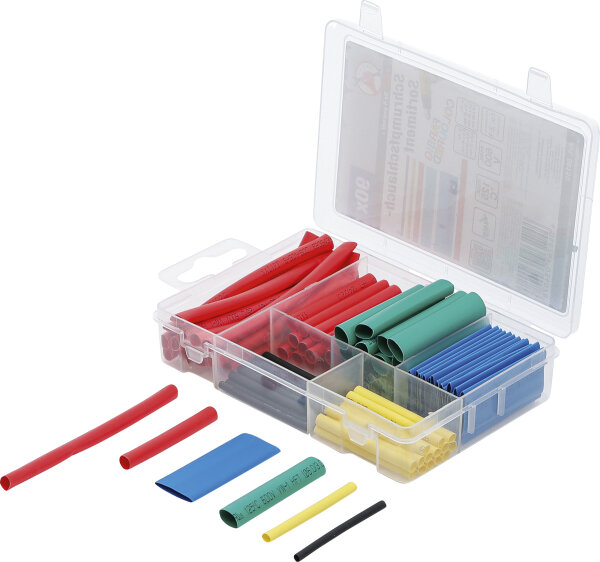 Schrumpfschlauch-Sortiment | farbig | 90-tlg.