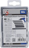 Schrumpfschlauch-Sortiment | schwarz | 90-tlg.