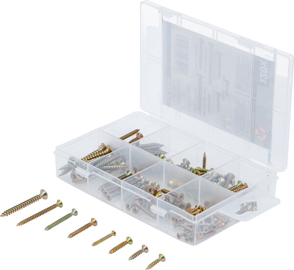 Mehrzweckschrauben-Sortiment | Kreuzschlitz PZ2 | 120 Stück