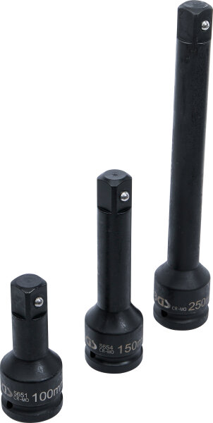 Kraft-Verlängerungs-Satz | Außen-/Innenvierkant 20 mm (3/4") | 3-tlg.