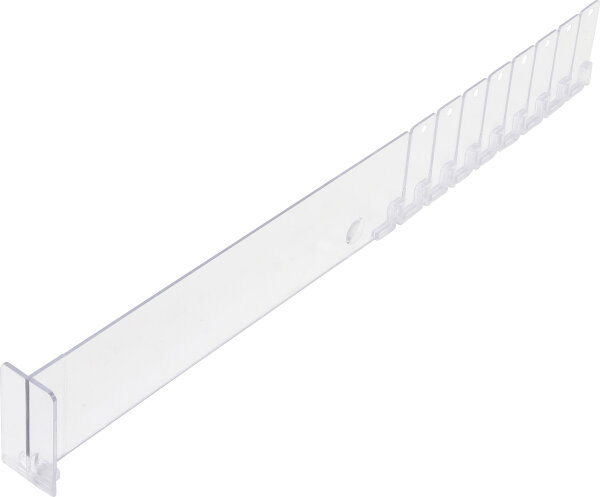 Kunststoff-Trenner | transparent | 285 / 480 x 60 mm