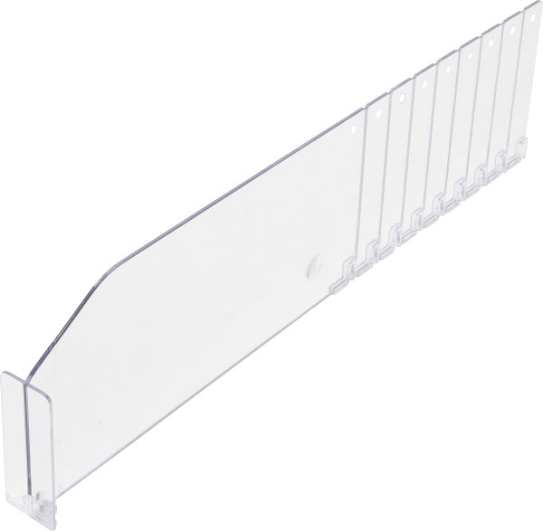Kunststoff-Trenner | transparent | 285 / 480 x 120 mm