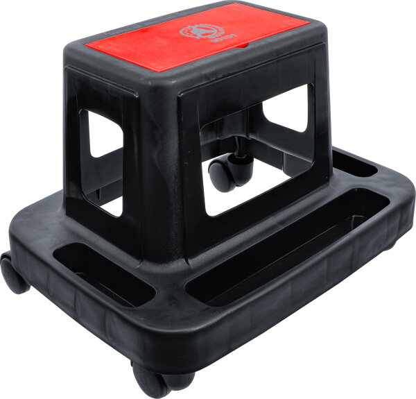 Rollsitz mit Ablagefächern und Staufach