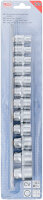 Steckschlüssel-Einsatz-Satz, Zwölfkant | Antrieb Innenvierkant 10 mm (3/8") | SW 8 - 19 mm | 12-tlg.