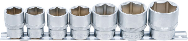 Steckschlüssel-Einsatz-Satz, Sechskant | Antrieb Innenvierkant 12,5 mm (1/2") | SW 20 - 32 mm | 7-tlg.