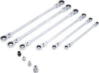 Doppel-Ratschen-Gelenkschlüssel-Satz | SW 8 - 19 mm...