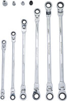 Doppel-Ratschen-Gelenkschlüssel-Satz | SW 8 - 19 mm | 10-tlg.