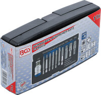 Schraubenausdreher-Satz | für defektes T-Profil (für Torx) T10 - T55 | 11-tlg.