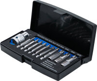 Schraubenausdreher-Satz | für defektes T-Profil (für Torx) T10 - T55 | 11-tlg.