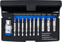 Schraubenausdreher-Satz | für defektes T-Profil (für Torx) T10 - T55 | 11-tlg.
