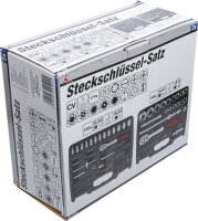 Steckschlüssel-Satz | Antrieb 6,3 mm (1/4") + 12,5 mm (1/2") | Zollgrößen | 174-tlg.