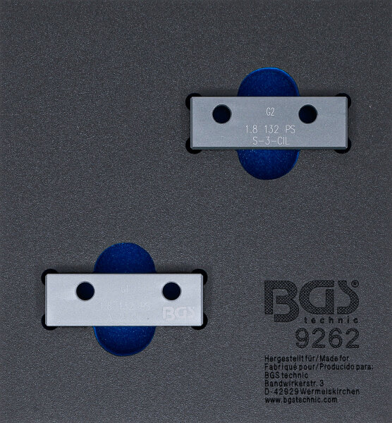 Werkstattwageneinlage 1/6: Nockenwellen-Arretierwerkzeug-Satz | für Fiat, Lancia 1.8l 130 PS