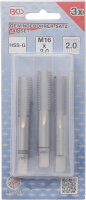 Gewindebohrer-Satz | Vor-, Mittel- und Fertigschneider | HSS-G | M16 x 2,0 | 3-tlg.