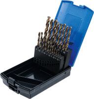 Spiralbohrer-Satz | HSS-G M35 Cobaltstahl | 1 - 10 mm | 19-tlg.