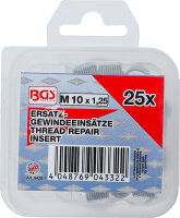 Ersatz-Gewindeeinsätze | M10 x 1,25 | 25-tlg.