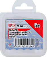 Ersatz-Gewindeeinsätze | M16 x 1,5 mm | 5-tlg.