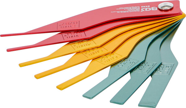 Bremsbelag-Verschleißlehren-Satz | Aluminium | 8-tlg.