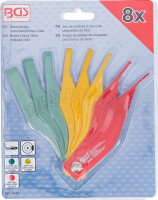 Bremsbelag-Verschleißlehren-Satz | Aluminium | 8-tlg.