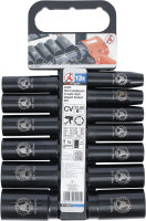 Kraft-Steckschlüssel-Einsatz-Satz | Antrieb 12,5 mm (1/2") | SW 10 - 32 mm | 13-tlg.