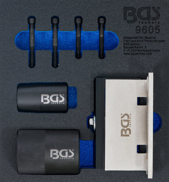 Werkstattwageneinlage 1/6: Nockenwellen-Haltewerkzeug- und Kurbelwellendichtring-Werkzeug-Satz | für Ford, Volvo 2.5 Turbo