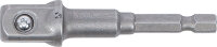 Adapter für Bohrmaschinen | Antrieb Außensechskant 6,3 mm (1/4") / Abtrieb Außenvierkant 12,5 mm (1/2")