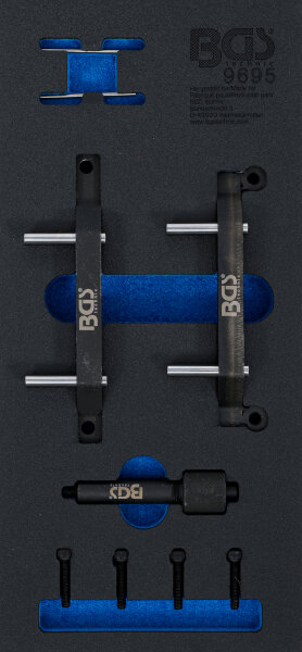 Werkstattwageneinlage 1/3: Motor-Einstellwerkzeug-Satz | für Jeep 3.0 V6 Diesel | 9-tlg.