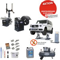 1 Meter Scherenlift 3.5 t Werkstatt Set Basic