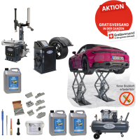 2 Meter Scherenlift Unterflur Werkstatt Set Basic