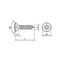 Linsensenk-Spanplattenschrauben Z Stahl vernickelt 3x16 |...