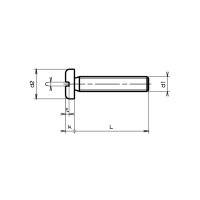 PH Flachkopfschrauben mit SZ DIN 85A-4.8 znb M4x10 | 200...