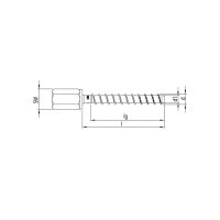 MULTI-MONTI-plus I Innengeweindeanker 6 x 40, znb | 100 Stück je Packung