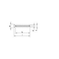 MULTI-MONTI-plus F Betonschraube Senkkopf T 5 x 30, znb |...