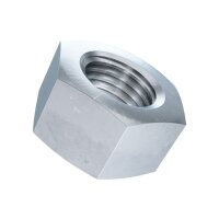 Sechskant-Muttern 0,8D DIN 934-8 verzinkt blau M27 | 25 Stück je Packung