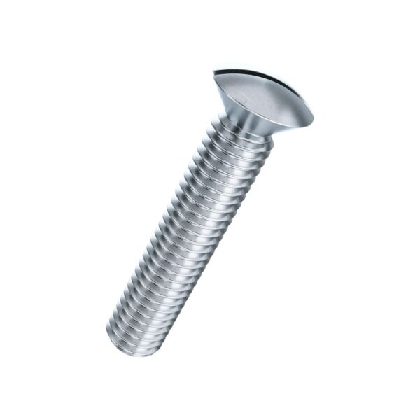 Linsensenk-Schrauben mit Schlitz DIN964A-4.8 znb M5x30 | 200 Stück je Packung