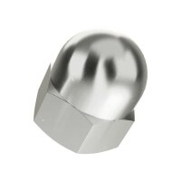 Hutmuttern hohe Form DIN 1587-Messing vernickelt M 3 |...