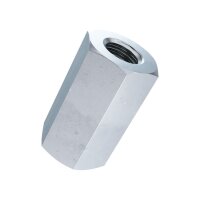 Sechskant-Muttern 3D DIN 6334-6-Stahl verzinkt blau M8x24...