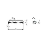 Schwerspannstifte mit Zahnschlitz VSM 12785-Stahl 5x40 |...