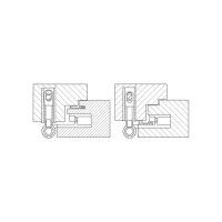 Sassba Einfräsband Easy 3D-020 weiss RAL 9016 | 3 Stück je Packung