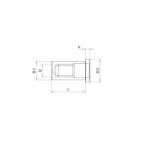 GESIPA CAP®Blindnietmuttern flachrund Stahl M6 9x24,5...