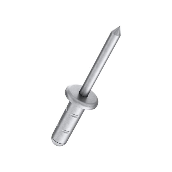 GESIPA PolyGrip Blindniete Flachrundkopf Alu/Stahl 4x10 KL 0,5-6,5 | 100 Stück je Packung