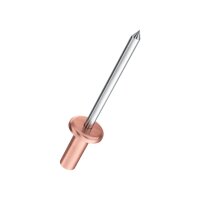GESIPA CAP Dichtblindniete Flachrundkopf Kupfer/Stahl 3,2x7,5 KL 1,5-3 | 500 Stück je Packung