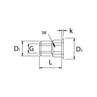GESIPA Blindnietmuttern Kleinkopf 6Kt A4 M5 7x12 KL 0,5-3...