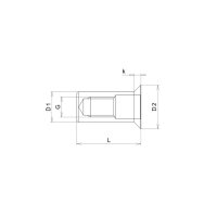 GESIPA CAP®Blindnietmuttern Senkkopf Stahl M8 11x27,5...